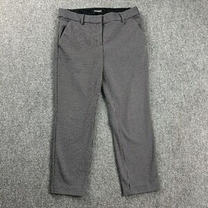 Express Black and White Pinstripe Trousers